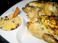    Picantones con cus-cus Bandeira