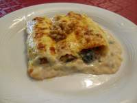   Varias recetas de Canelones de espinacas, con carne,con huevo duro con piñones y gambas Sin lactosa