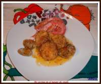   Albóndigas de bacalao en salsa marinera