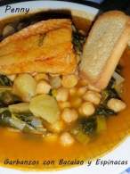   Garbanzos con Bacalao y Espinacas