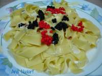   PASTA CON SALSA DE WHISKY Y PERLAS DE ARENQUE 