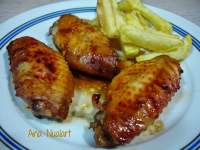   ALITAS DE POLLO CON SALSA DE NARANJA  