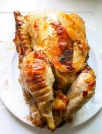   PAVO DE NAVIDAD RELLENO DE FRUTOS Y BEICON 