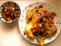   POLLO AL CURRY CON ALMENDRAS Y PASAS 