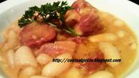   Judias blancas con chorizo y costillas saladas