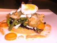 La cocina de temporada: Timbal de verdura al vapor con lechuga y gazpacho de invierno