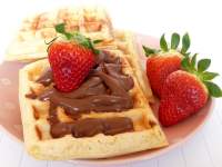   Gofres belgas y ...  Disfrutando del finde!