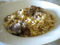   Arroz con higaditos de pollo