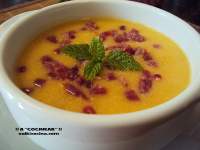 CREMA DE CALABAZA Y POLLO  