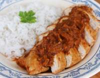   Pechuga de pollo con salsa de chile chipotle 🇲🇽
