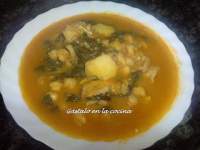   POTAJE DE GARBANZOS, ESPINACAS Y BACALAO