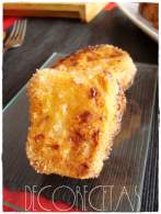 Leche frita de turrón de jijona  