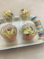   VASITOS DE COUSCOUS  CON VERDURAS Y VINAGRETA DE ALBAHACA