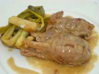   CORDERO AL MARSALA CON CALÇOTS