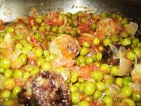   Petits pois a la catalane - Pèsols a la catalana - Guisantes a la catalana