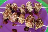   Brochetas de cerdo con sésamo y soja