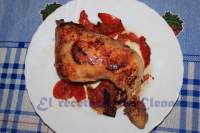   Muslo de pollo al horno 