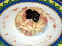   Alubias con mortadela,..   Mamma mía !!