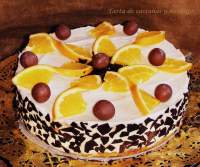   Tarta de castañas y naranja 
