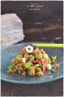 Cus-cus de coliflor y quinoa con verduras  