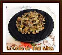   REVUELTO DE SETAS CON GAMBAS