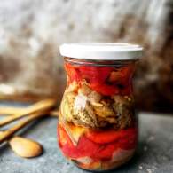   Hola!!! Os doy la bienvenida con una escalivada en conserva!!!!😋😋