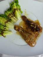   POLLO CON MOSTAZA Y AJO AL ESTILO DE LORRAINE PASCAL 