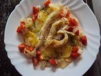   Colas de rape al horno