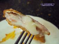 ESCALOPINES DE LOMO RELLENOS DE QUESO Y BACON  