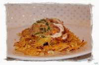   Pollo relleno de bacon y cuatro quesos... para El Mito del sofrito y nuestro reto mensual del Asaltablogs