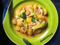 Cocochas de bacalao con huevo  