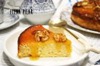   Melòpita con naranja y canela (tarta de queso griega de requesón y miel)