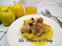   BONITO CON SALSA DE MANZANA Y CURRY 