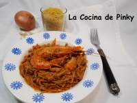   FIDEUA DE CHIPIRONES Y LANGOSTINOS 