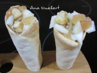   CONOS RELLENOS DE MEMBRILLO, QUESO DE CABRA Y PERA 