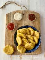 
Nuggets con verduras al horno
         