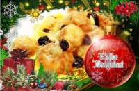 ALBONDIGAS DE ROSADA CON SALSA DE PASAS Y PIÑONES. RECETA DE NAVIDAD. 