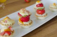 Mini tartaletas de crema vegana  